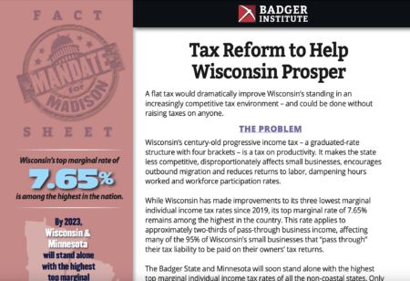 Tax Reform Fact Sheet