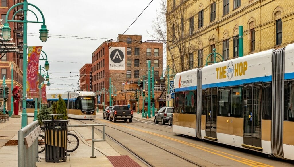 Image of The Hop in Milwaukee’s Third Ward neighborhood.