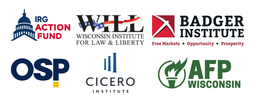 Logos for partner organizations in Coalition of Free Market Healthcare Advocates