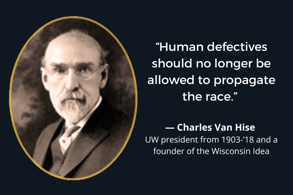 Quote graphic from progressive Wisconsinite Charles Van Hise