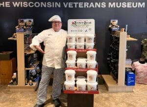 Chris Wysong, military veteran and founder of Bucket of Bread, representing the entrepreneurial spirit Wisconsin ought to encourage with its public policies.