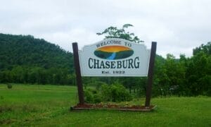 Welcome to Chaseburg, Wisconsin sign