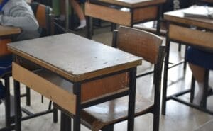 Empty classroom representing chronic MPS absenteeism