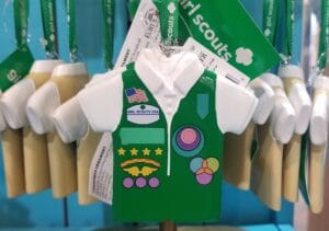 Ornament of Girl Scout uniform, organization affected by Wisconsin Governor Tony Evers 2024 veto