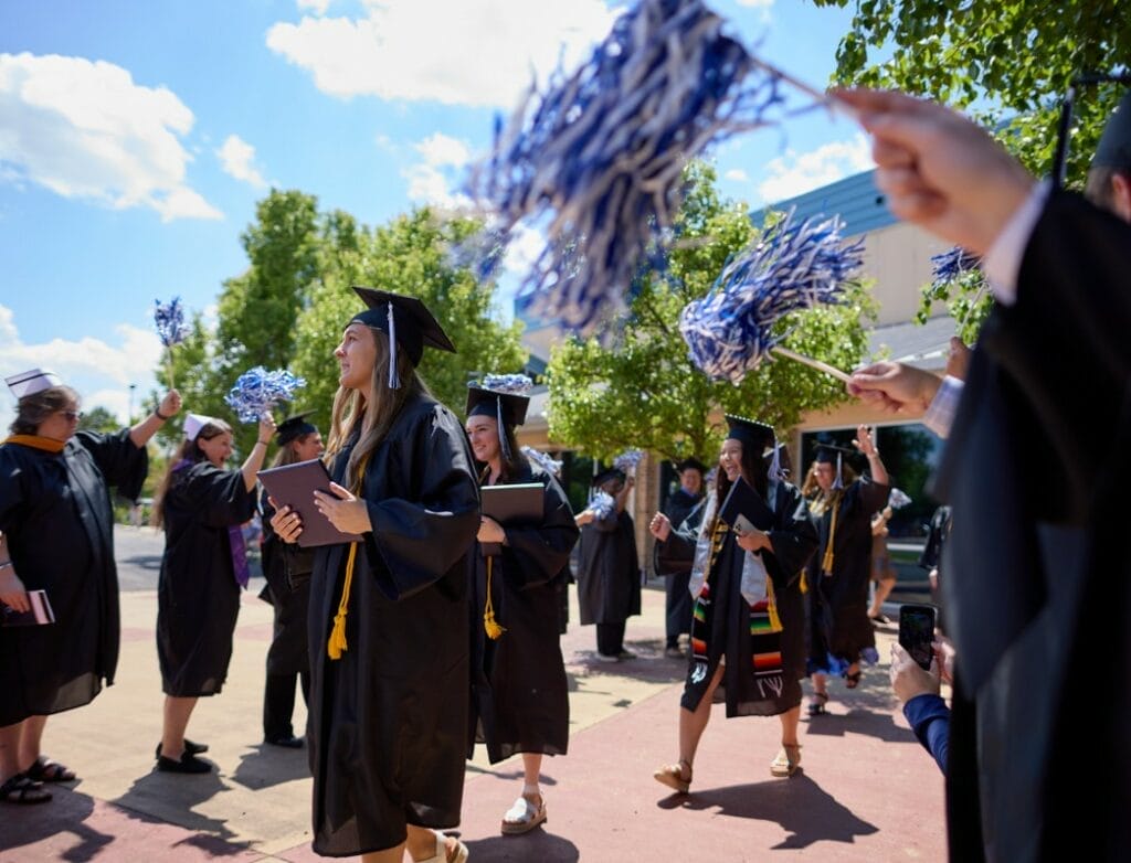 Students graduating from Blackhawk Technical College in Wisconsin