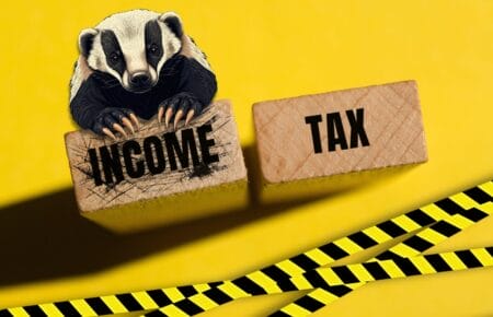 Cover graphic of Badger Institute’s policy brief, “Could Wisconsin eliminate its income tax?”