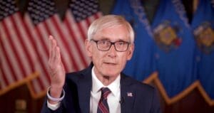 Still frame from social media video where Wisconsin Gov. Tony Evers announced not seeking reelection in 2026.
